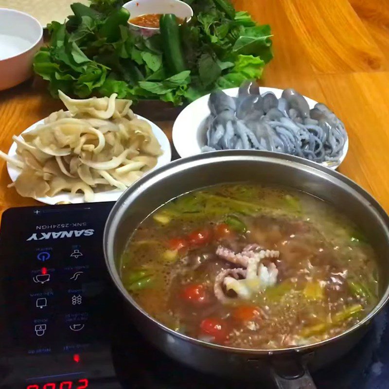 Step 5 Final Product Spicy Octopus Hot Pot