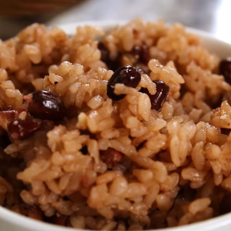 Step 4 Final product Korean red bean rice