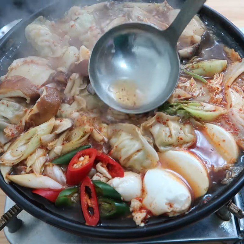 Step 5 Final Product Korean dumpling hot pot