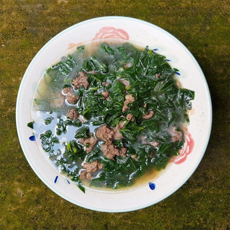 Step 4 Final Product Beef and Water Spinach Soup