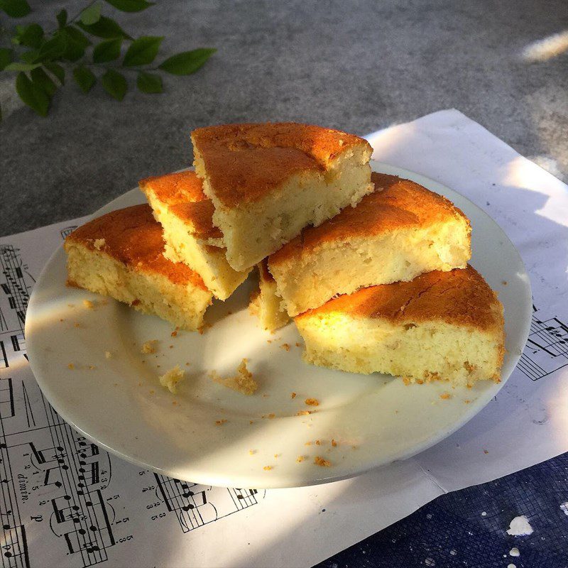 Step 5 Final product Sponge cake with pork floss using an air fryer