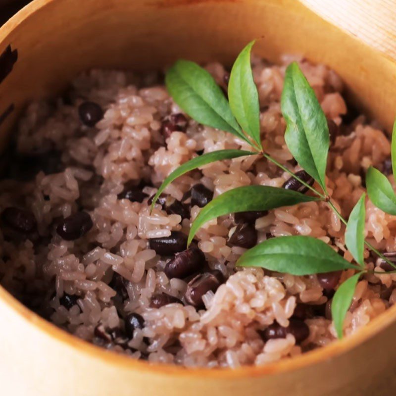 Step 4 Final product Japanese style red bean rice