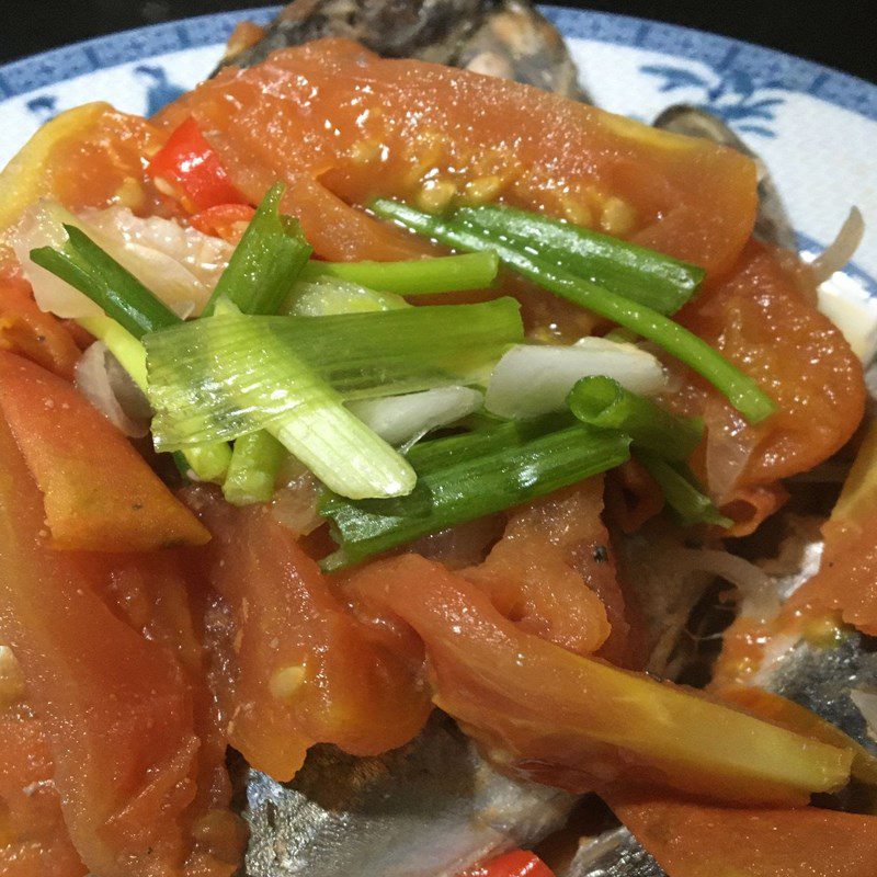 Step 4 Finished product Stewed mackerel with tomatoes (Recipe shared by a user)