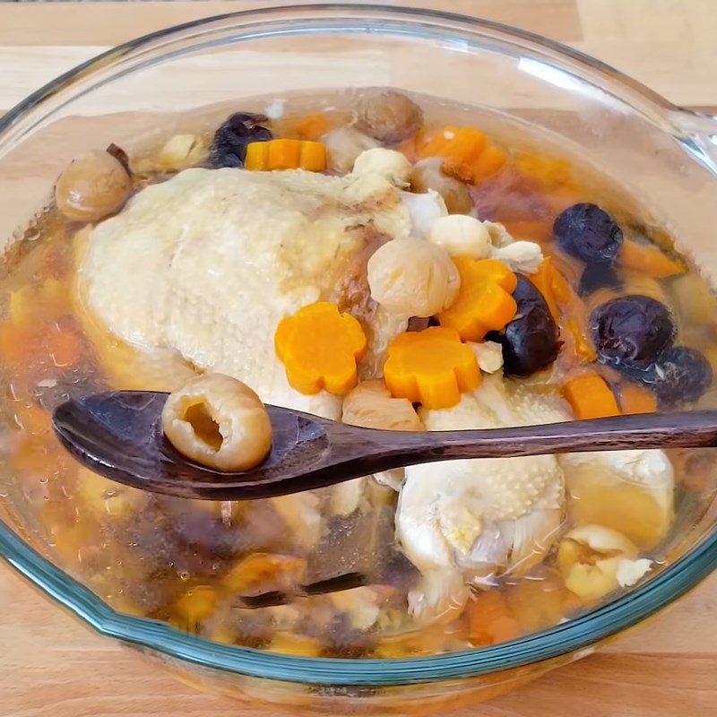 Step 3 Final product Chicken stew with five fruits