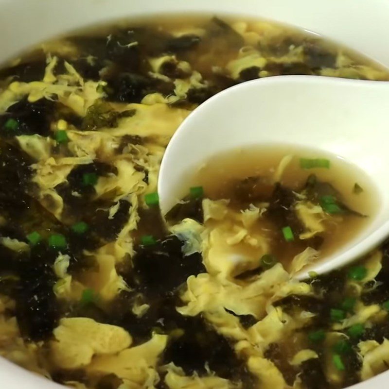 Step 3 Final Product Seaweed Egg Soup