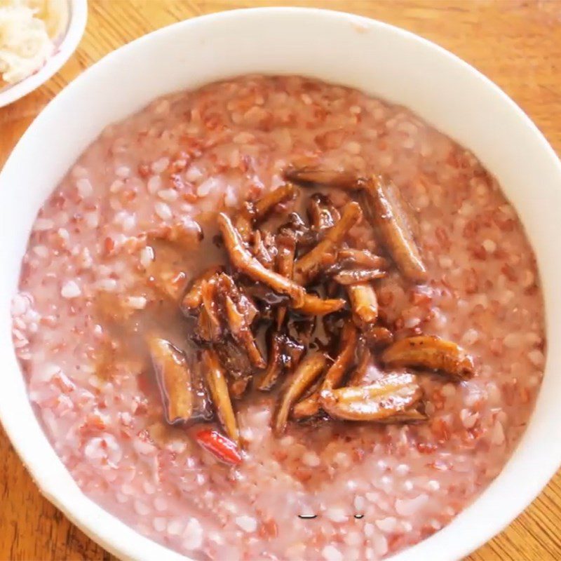 Step 4 Final Product Brown Rice Porridge with Braised Fish