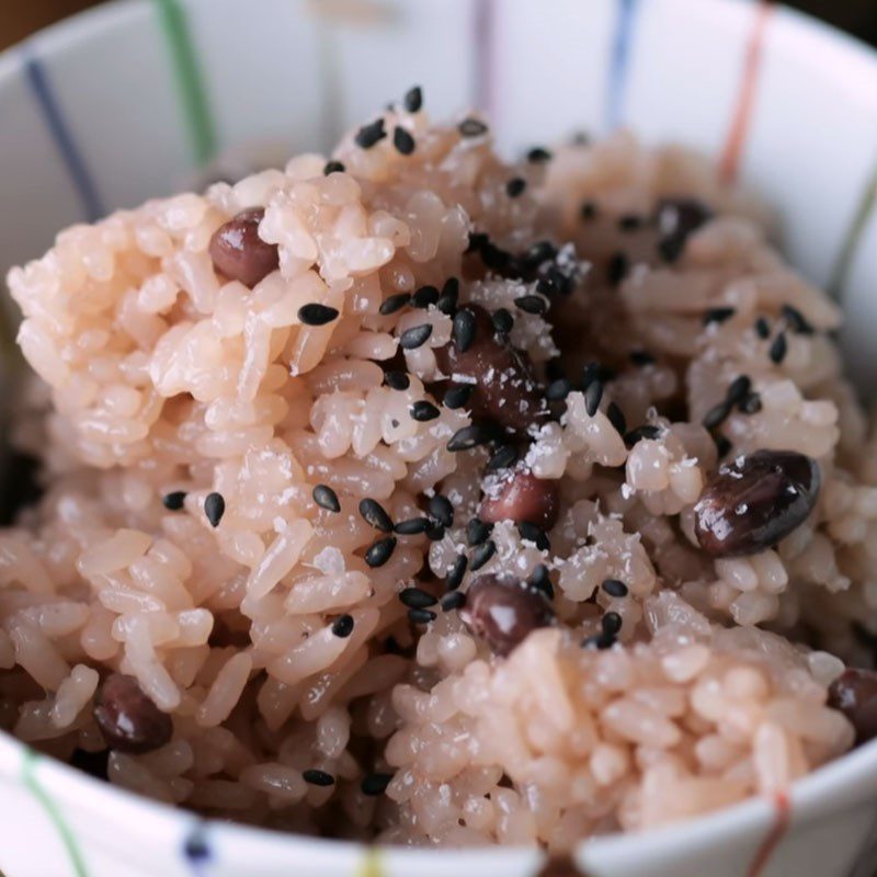 Step 4 Final product Japanese style red bean rice