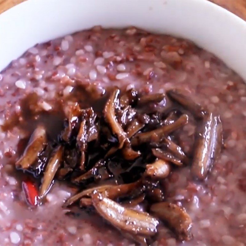 Step 4 Final Product Brown Rice Porridge with Braised Fish