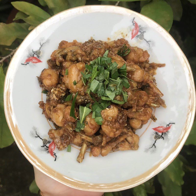 Step 3 Final Product Stir-fried Frog with Lemongrass and Chili