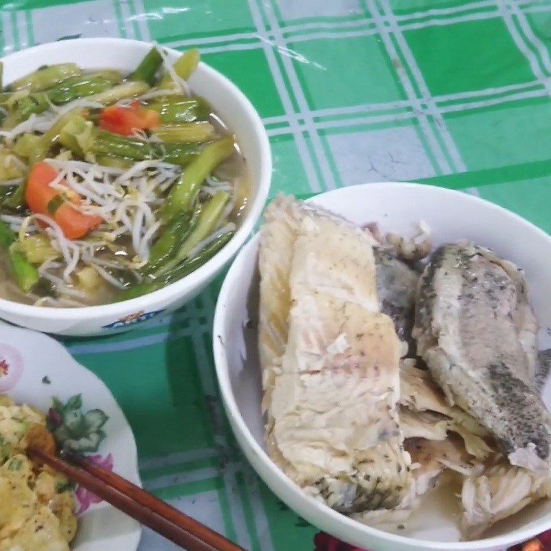 Step 5 Final Product Sour fish soup with giant snakehead fish