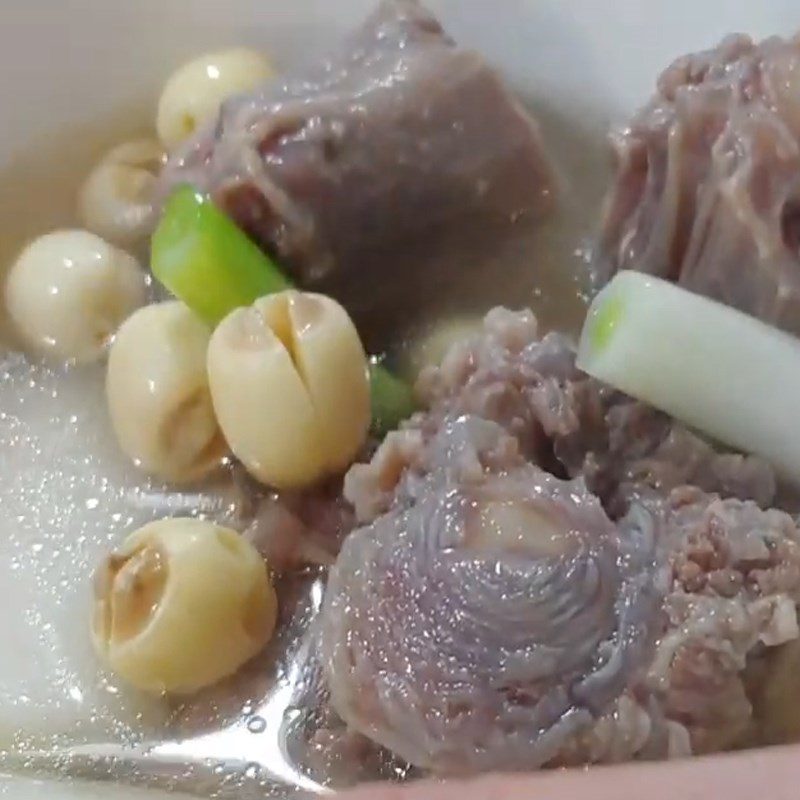 Step 6 Finished Product Beef Tail Stew with Lotus Seeds