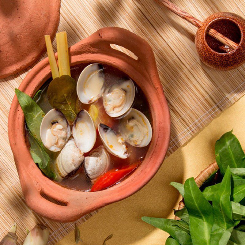 Step 5 Final product Clam soup (nghe) sour and spicy