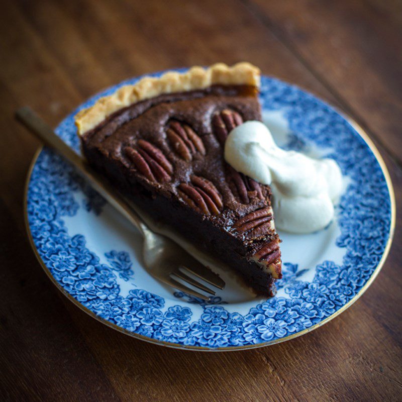 Step 5 Final product Chocolate pecan pie