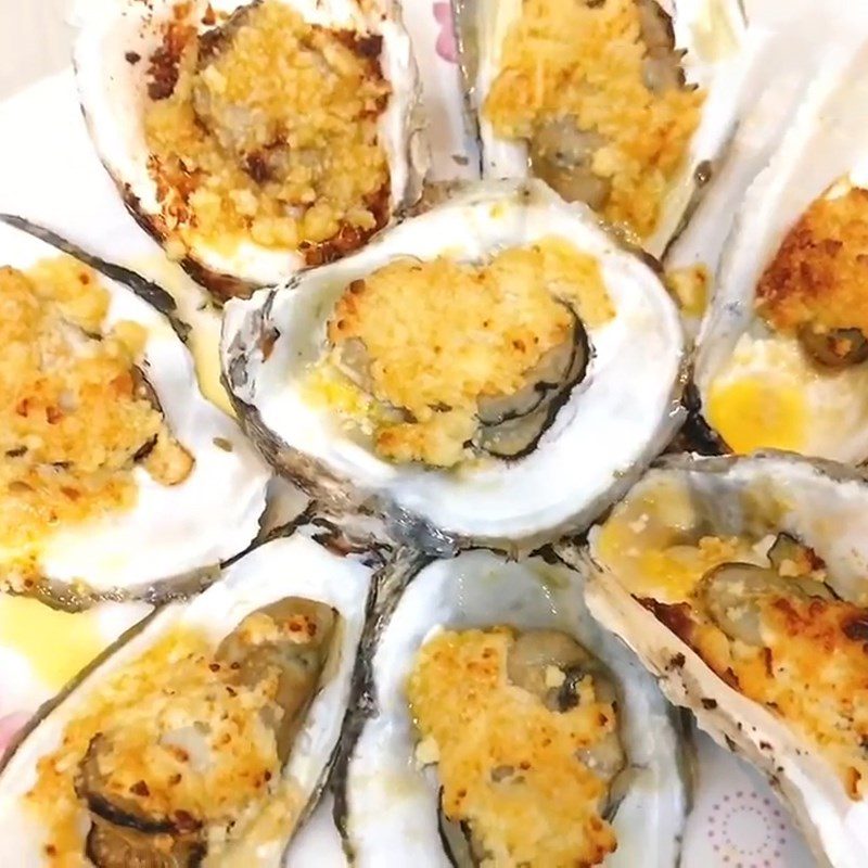 Step 4 Final product Garlic butter grilled oysters