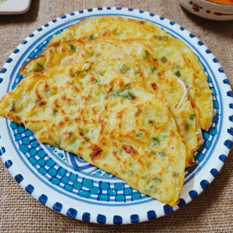 Step 4 Final Product Bánh xèo using non-stick pan