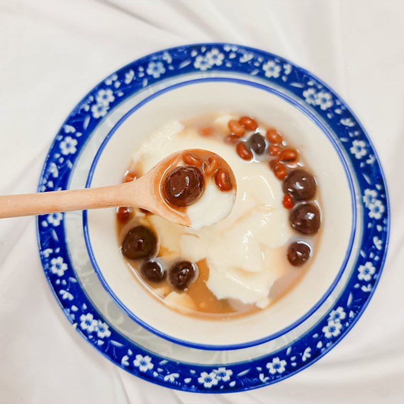 Step 7 Final Product Red Bean Tofu Pudding