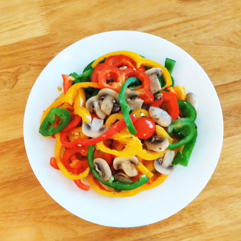 Step 4 Final product Sautéed bell peppers