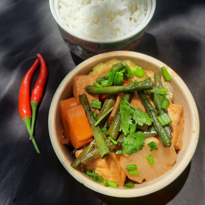 Step 3 Finished Product Braised tofu with vegetables