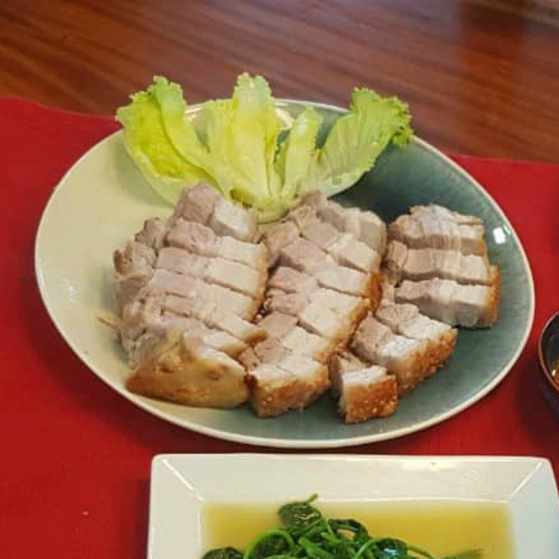 Step 3 Final product Crispy roasted pork (Recipe shared by users)