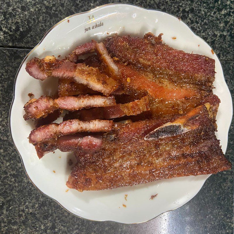 Step 4 Finished Product Fried Pork Belly with Lemongrass and Chili using an Air Fryer