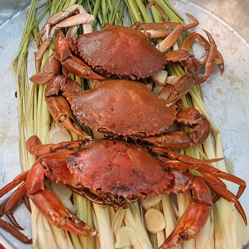 Step 5 Finished Product Steamed Crab with Lemongrass