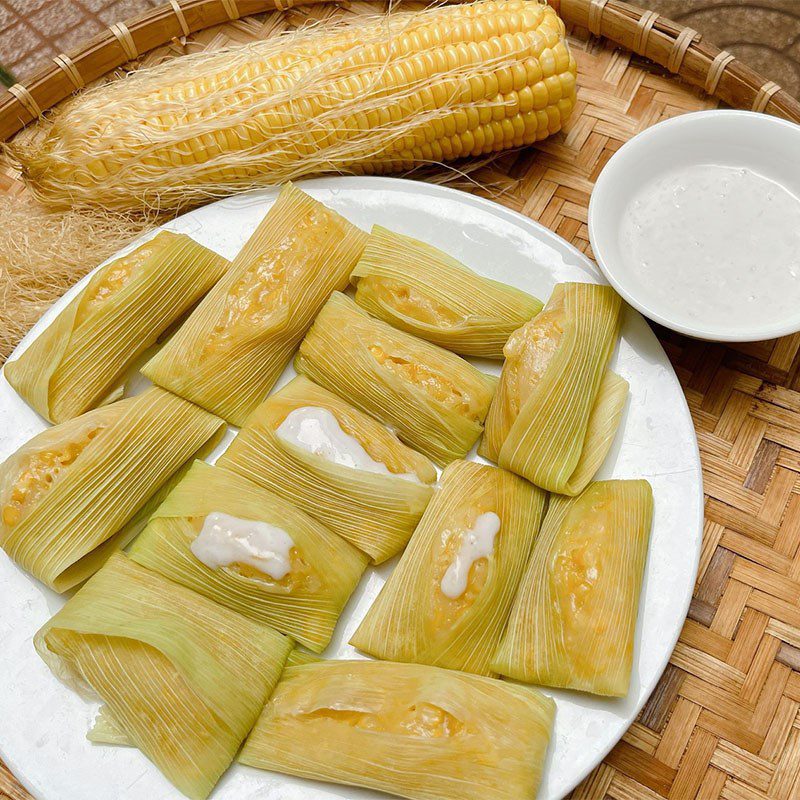 Step 4 Final Product Steamed Corn Cake