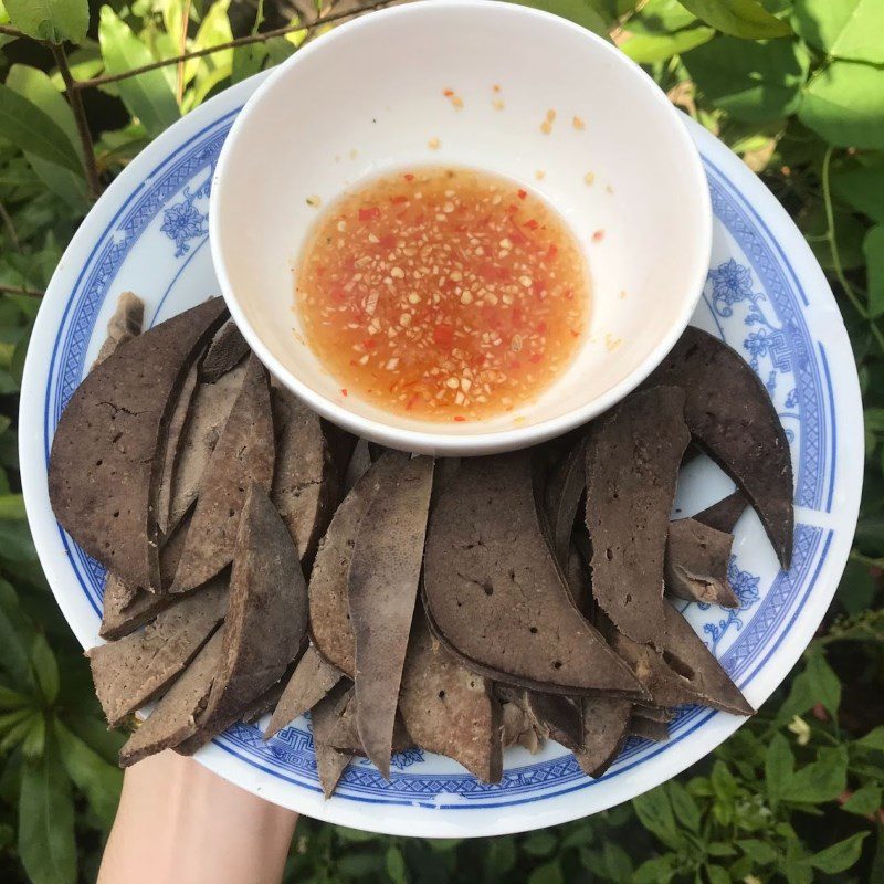 Step 5 Final product Boiled pig liver