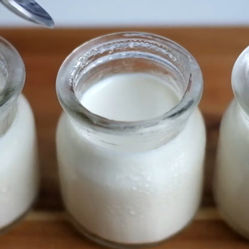 Step 5 Final product Yogurt from fresh milk (incubated with a rice cooker)