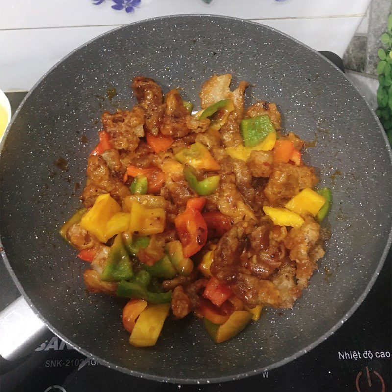 Step 5 Final product Stir-fried sweet and sour pork (recipe shared by user)