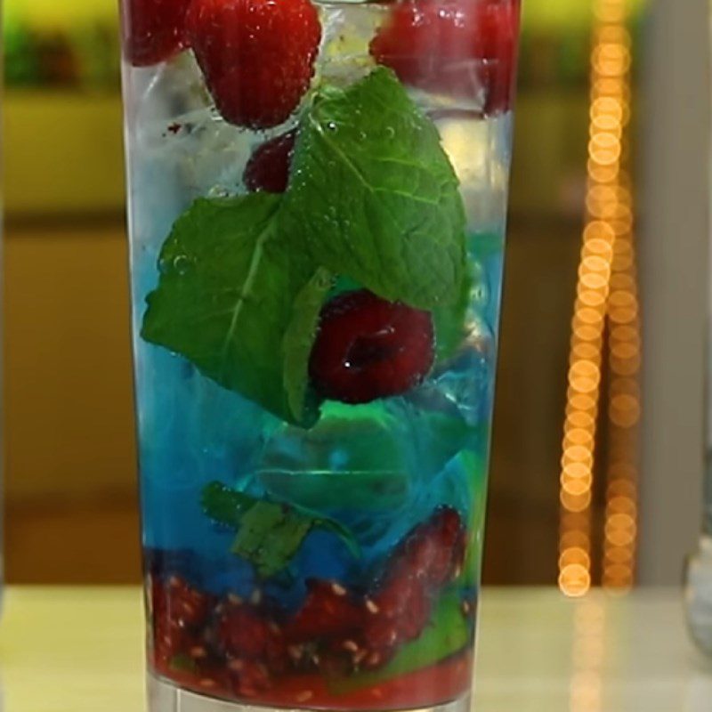 Step 3 Final Product Blue Raspberry Mojito