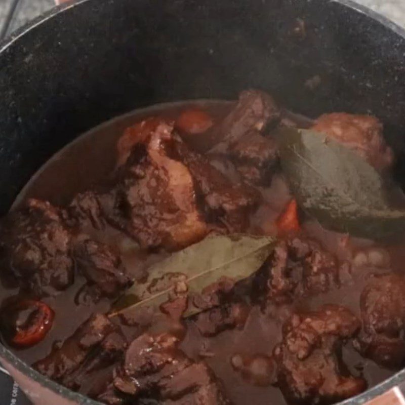 Step 4 Final Product Braised Oxtail in Red Wine