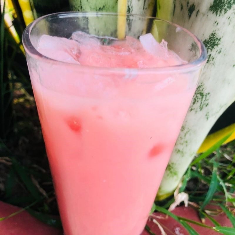 Step 4 Final product Watermelon yogurt juice