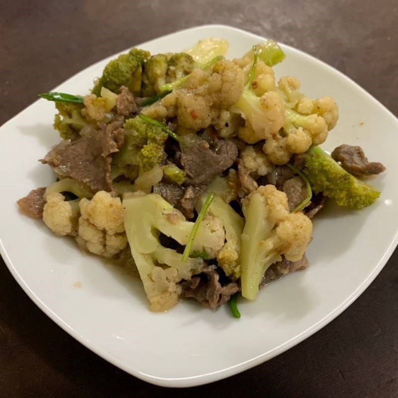 Step 4 Final product Stir-fried beef with broccoli