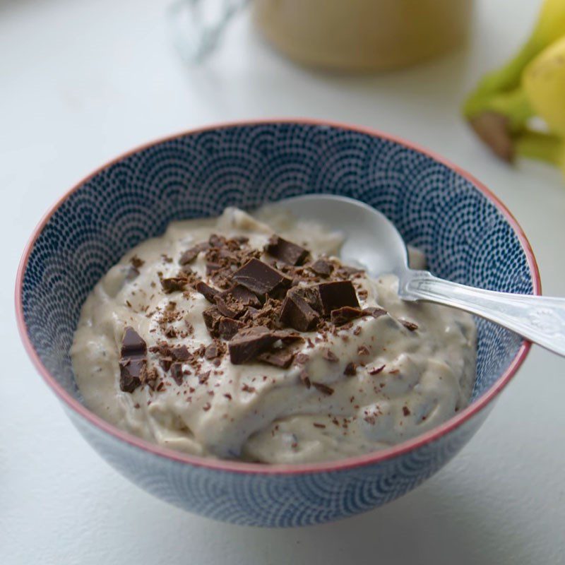 Step 4 Final product Chocolate banana ice cream