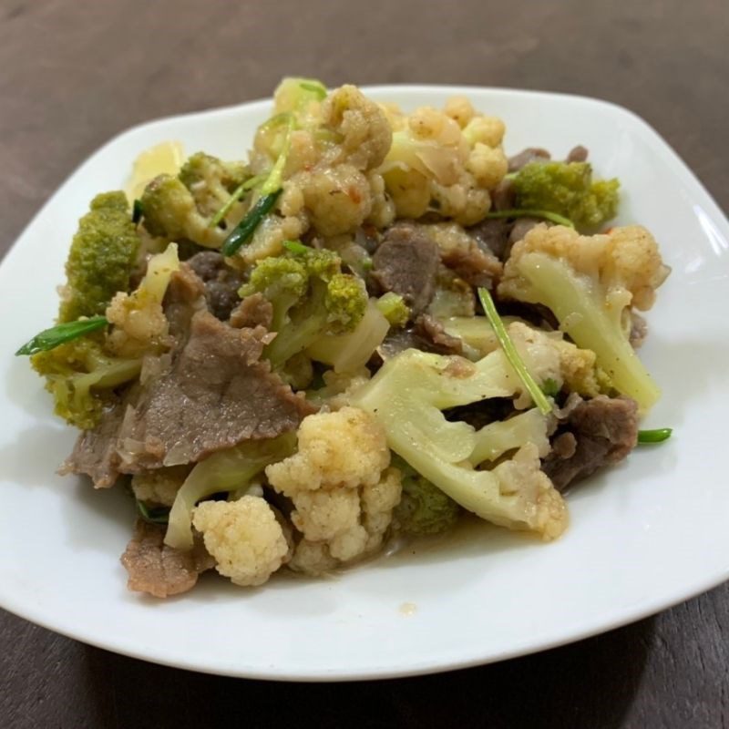 Step 4 Final product Stir-fried beef with broccoli