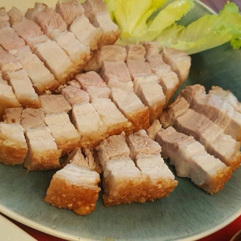 Step 3 Final product Crispy roasted pork (Recipe shared by users)