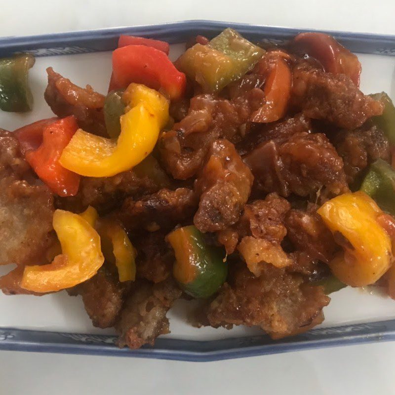 Step 5 Final product Stir-fried sweet and sour pork (recipe shared by user)