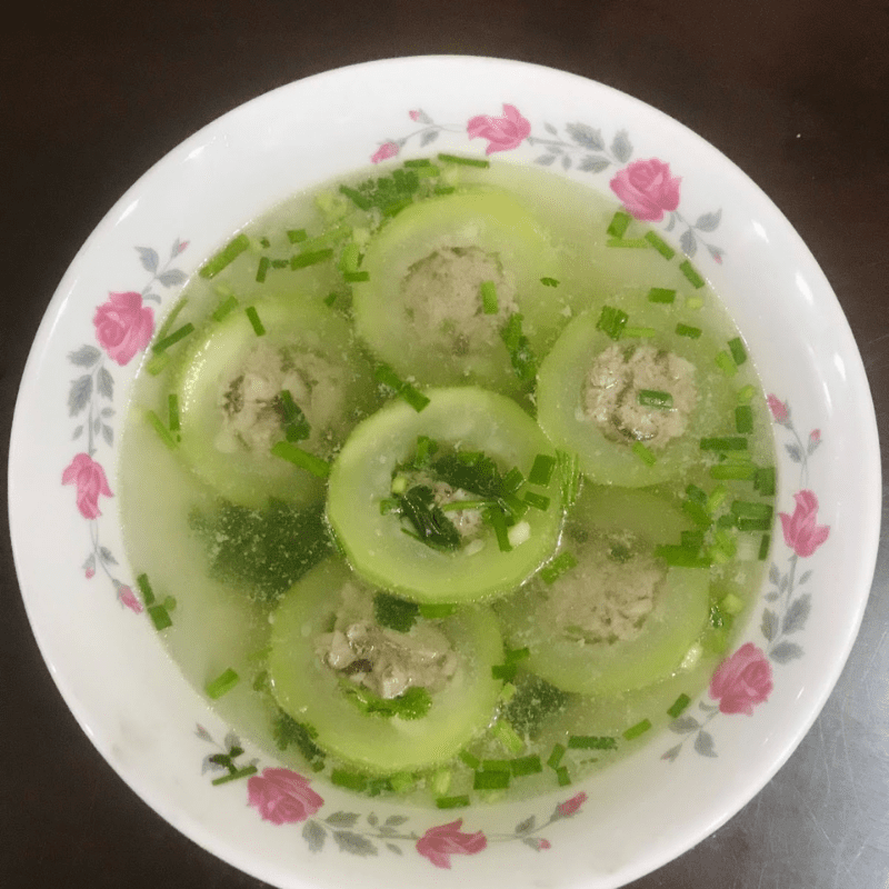 Step 4 Final product Stuffed gourd soup