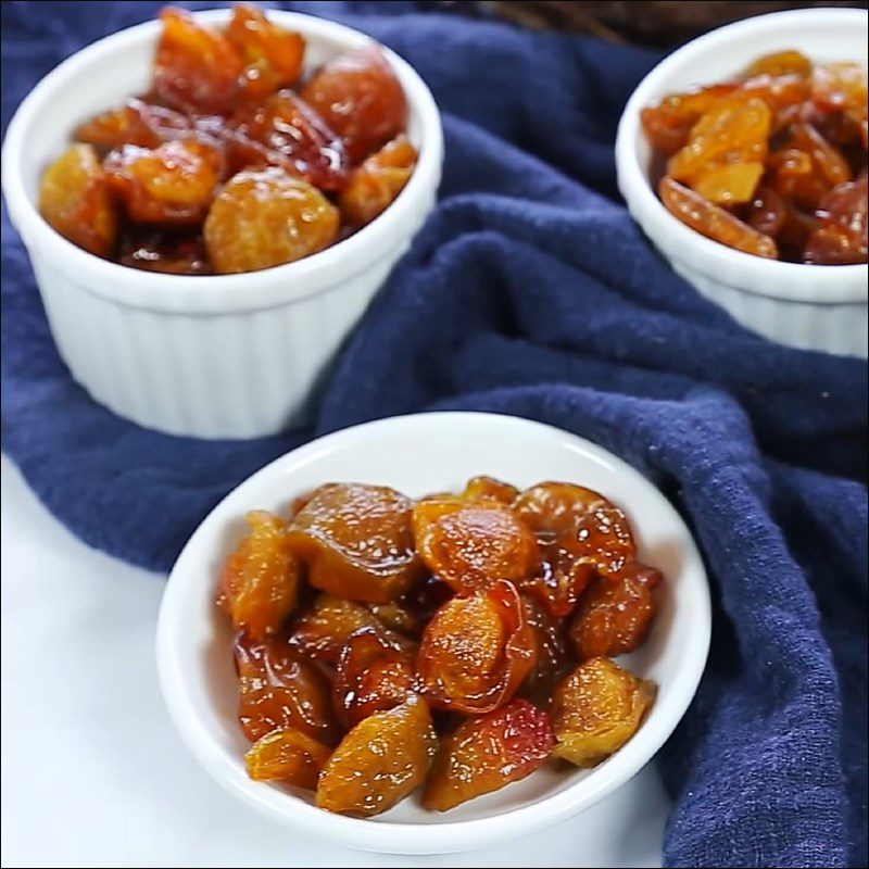 Step 5 Finished product Apricot jam coated with sugar