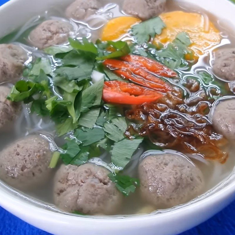 Step 7 Finished Product Beef Ball Noodle Soup