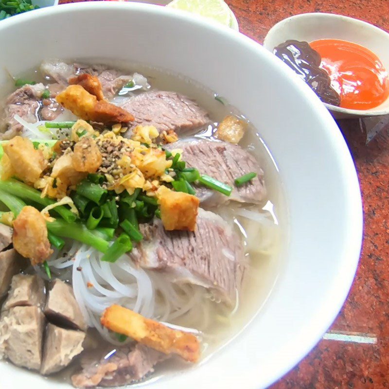 Step 7 Finished product Beef ball noodle soup