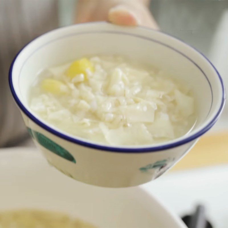 Step 4 Final product Sweet soup with bo bo, ginkgo and tofu skin