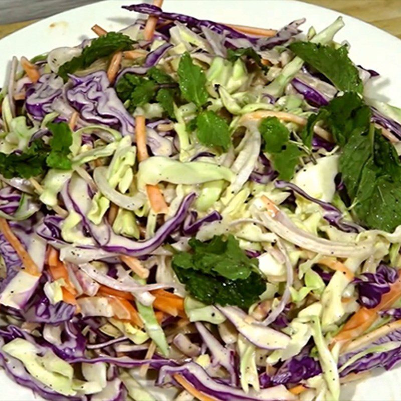 Step 4 Finished Product Purple Cabbage Salad