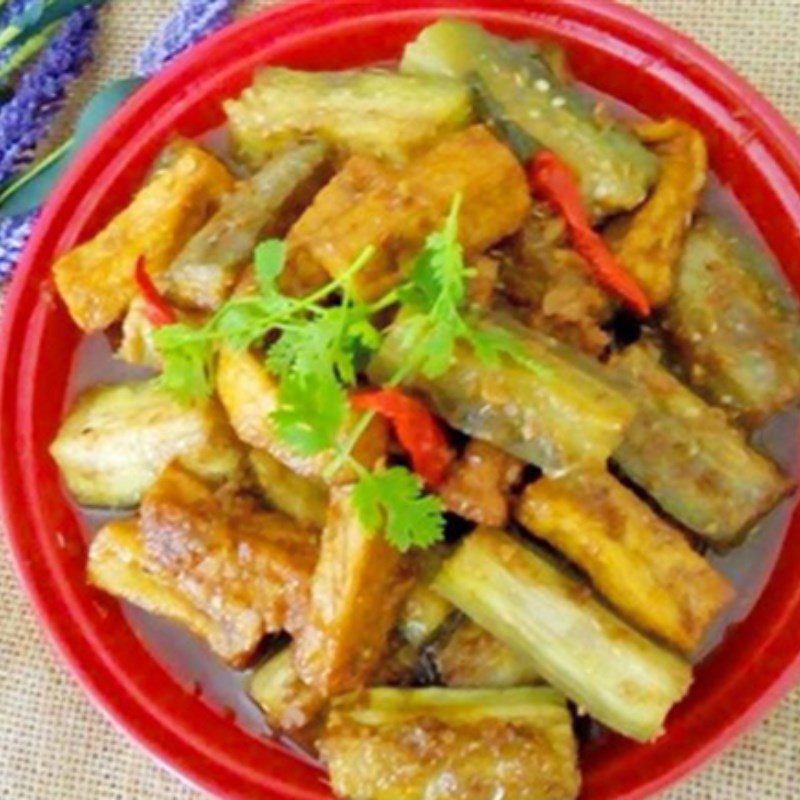 Step 3 Finished product Stir-fried eggplant with fermented bean curd