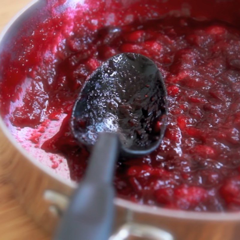 Step 3 Final product Cranberry sauce with fruit juice