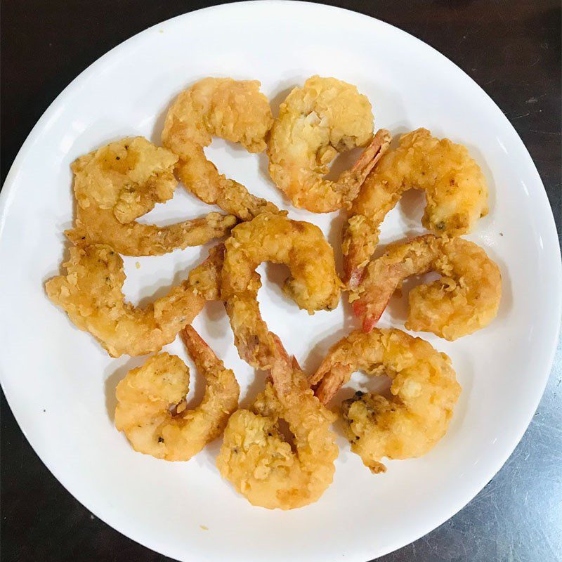 Step 5 Final Product Flour-fried shrimp