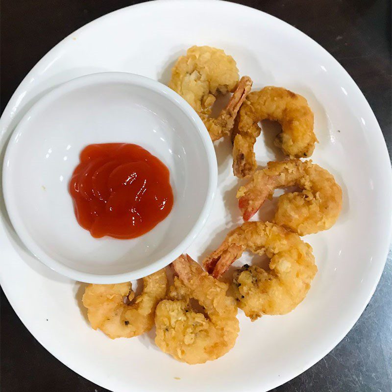 Step 5 Final Product Flour-fried shrimp