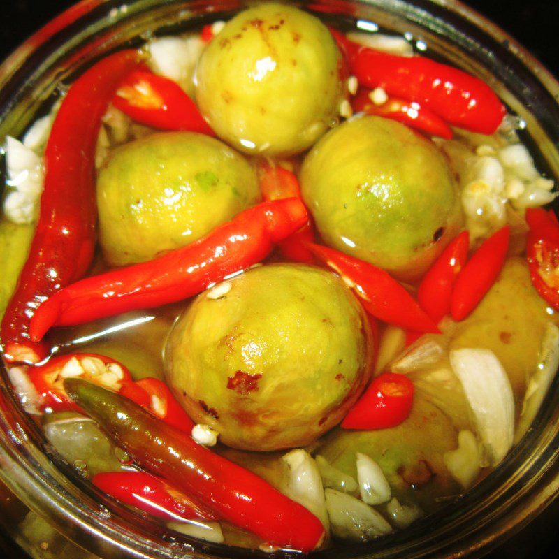 Step 5 Final product Make pickled soursop by blanching in boiling water