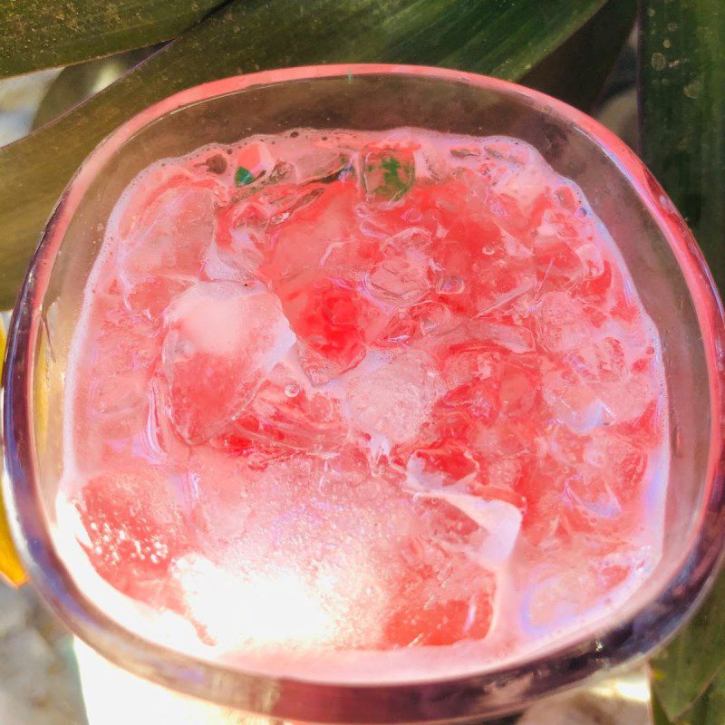 Step 3 Final product Watermelon tomato juice