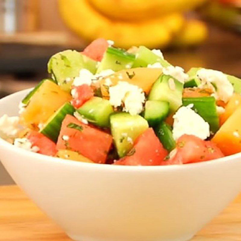 Step 3 Final product Salad with feta cheese